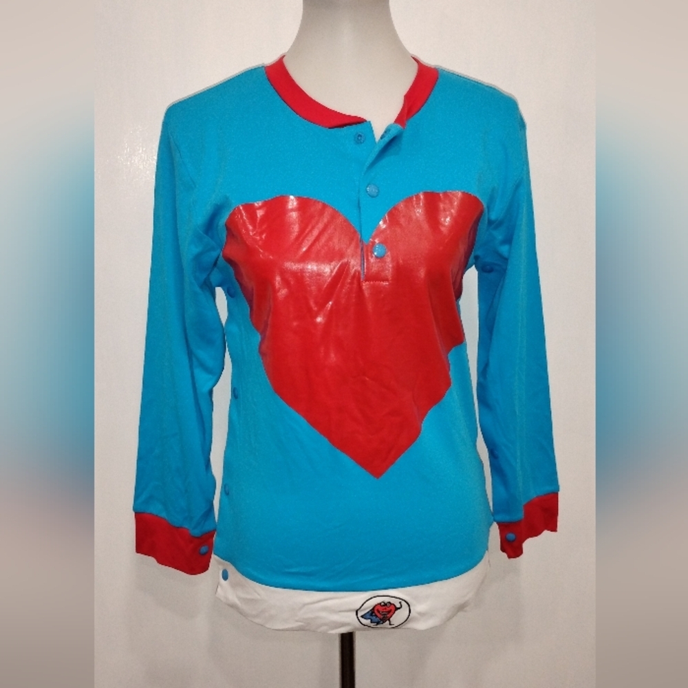 HEROIC HEARTS COTTON HOSPITAL SHIRT NWT